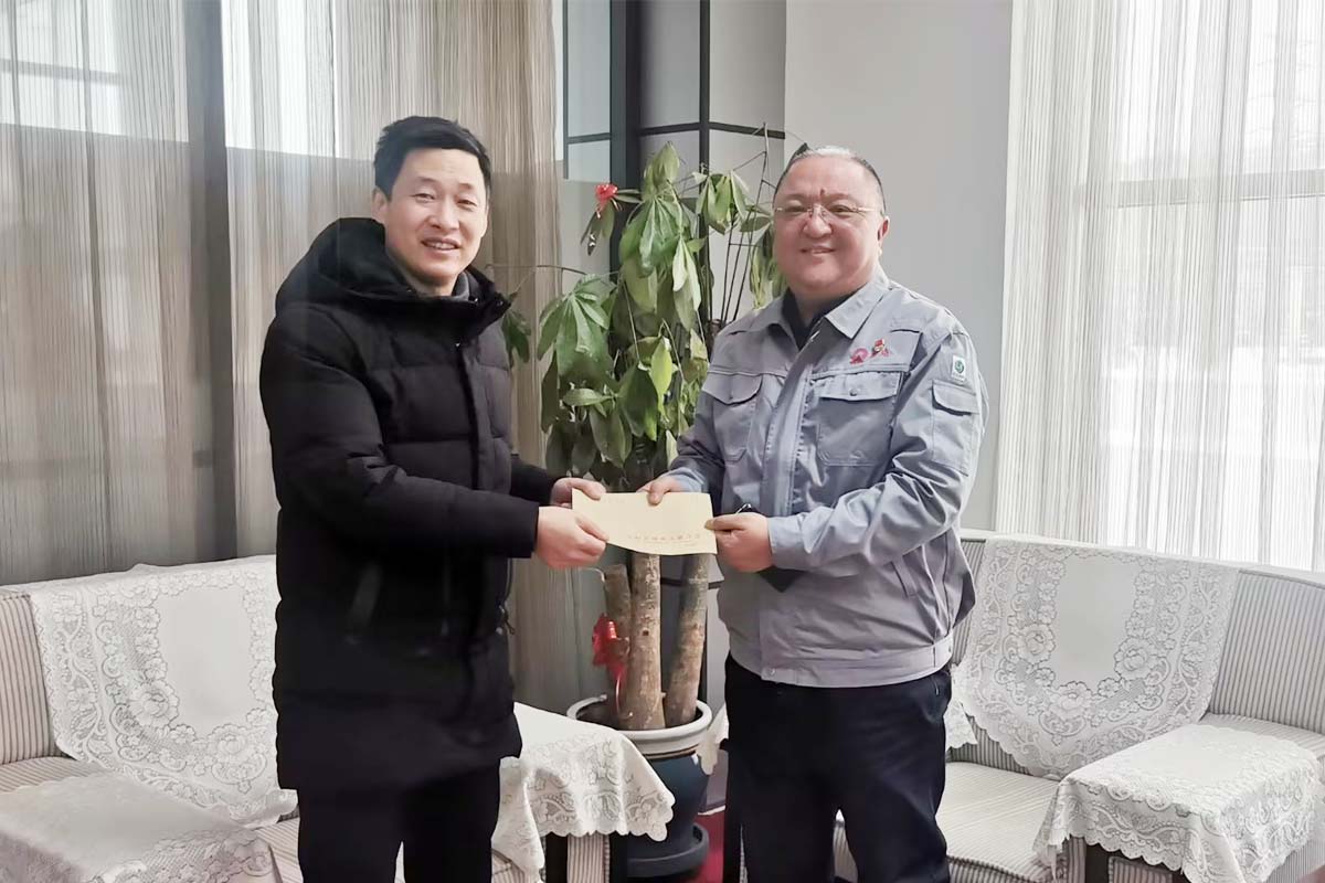 集团党委书记梁军接待辽阳市残联辅导到win必赢走访慰问